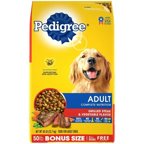 pedigree dog food walmart|50 lbs pedigree dog food.